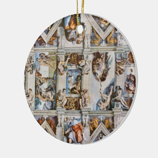 Sistine Chapel Ceiling Michelangelo Keramik Ornament (Links)