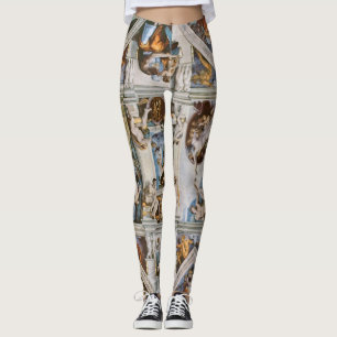 Sistine Chapel Ceiling Michelangelo Leggings