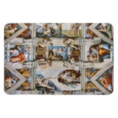 Sistine Chapel Ceiling Michelangelo Magnet (Horizontal)
