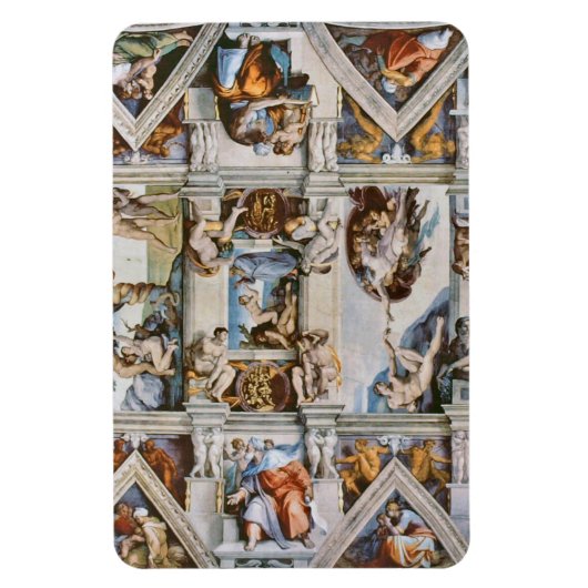 Sistine Chapel Ceiling Michelangelo Magnet (Vertikal)