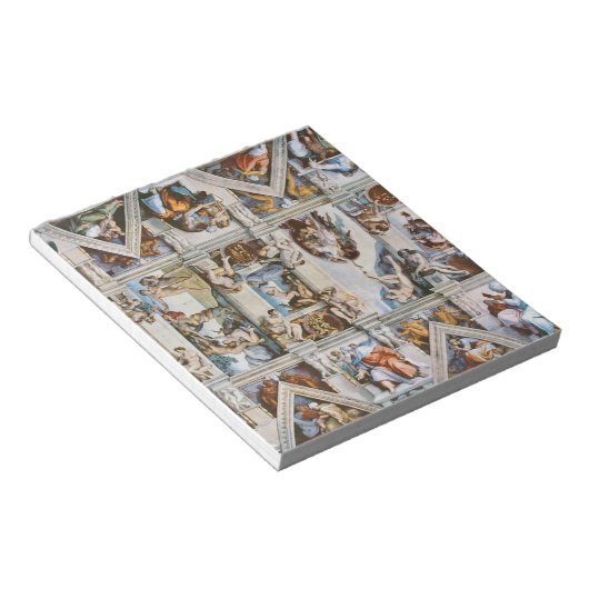 Sistine Chapel Ceiling Michelangelo Notizblock (angewinkelt)