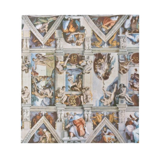 Sistine Chapel Ceiling Michelangelo Notizblock (Vorderseite)