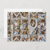 Sistine Chapel Ceiling Michelangelo Postkarte (Vorne/Hinten)