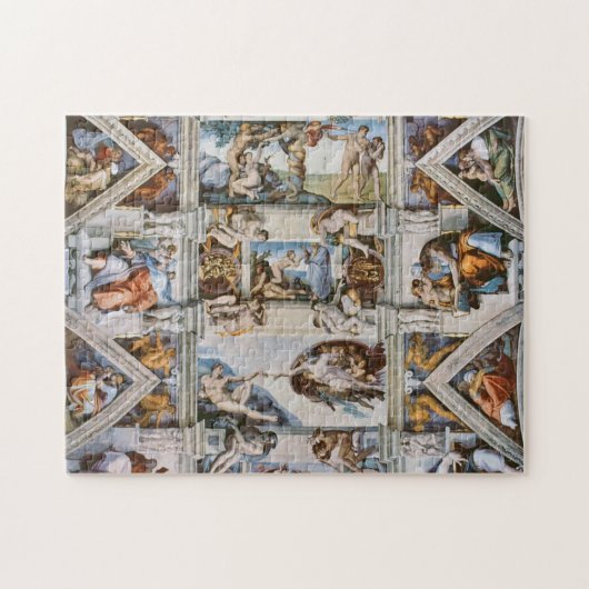 Sistine Chapel Ceiling Michelangelo Puzzle (Horizontal)