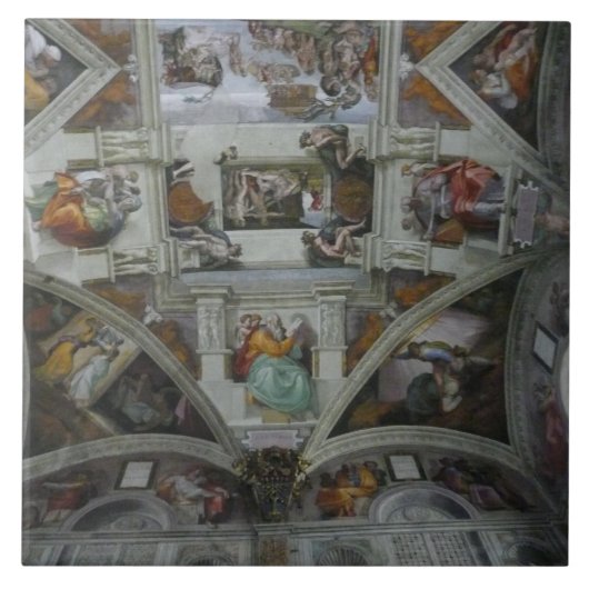 Sistine Chapel Ceiling, Rom Italien Fliese (Vorderseite)