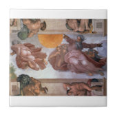 Sistine Chapel Ceiling Sun & Moon Michelangelo Fliese (Vorderseite)