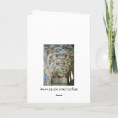 sistine chapel feiertagskarte (Rückseite)