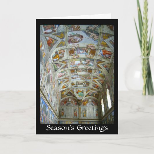 sistine chapel greetings feiertagskarte (Vorderseite)