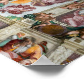 Sistine Chapel Michelangelo - Vatican, Rome, Italy Poster (Ecke)