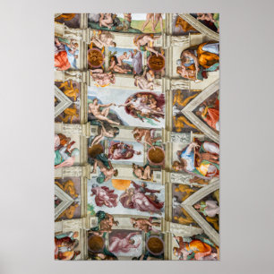 Sistine Chapel Michelangelo - Vatican, Rome, Italy Poster