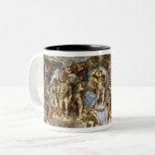 Sistine Kapelle: Das letzte Urteil, 1538-41 Zweifarbige Tasse (Vorderseite Links)