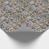 Sistine Kapelle Deckenhöhe Vatikanstadt Geschenkpapier (Ecke)