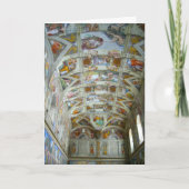 sistine Kapelle Feiertagskarte (Vorderseite)