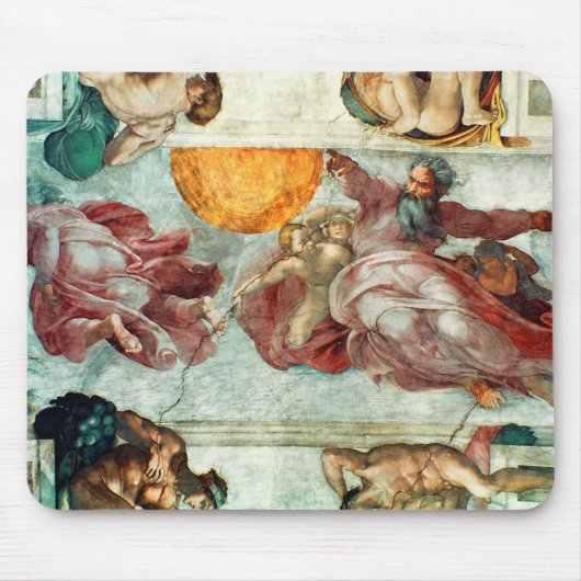 Sistine Kapellen-Decke 3 Mousepad (Vorne)