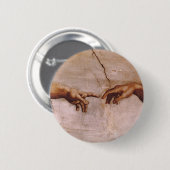 Sistine Kapellen-Decke Button (Vorne & Hinten)