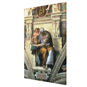 Sistine Kapellen-Decke: Cumaean Sibyl, 1510 Leinwanddruck