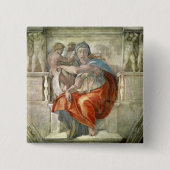 Sistine Kapellen-Decke: Delphic Sibyl Button (Vorderseite)