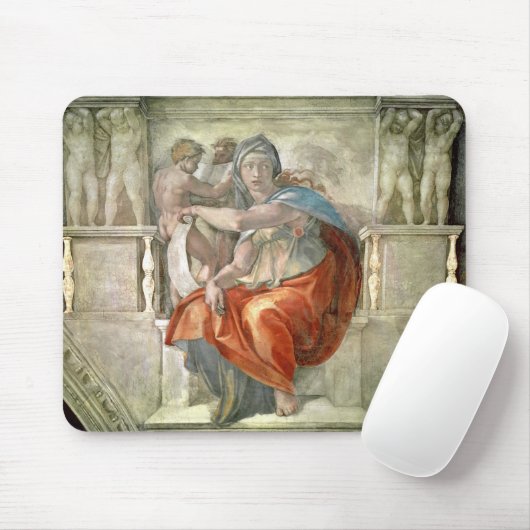 Sistine Kapellen-Decke: Delphic Sibyl Mousepad (Mit Mouse)
