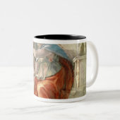Sistine Kapellen-Decke: Delphic Sibyl Zweifarbige Tasse (VorderseiteRechts)