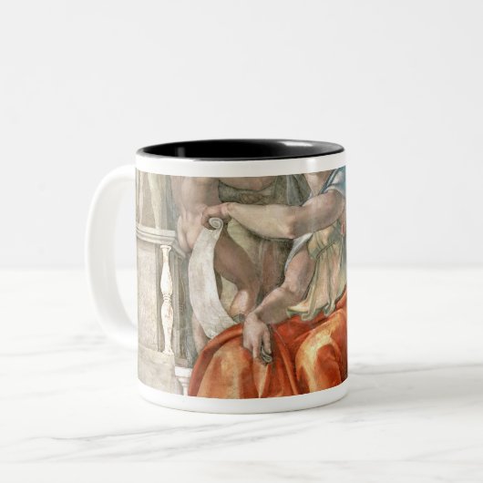 Sistine Kapellen-Decke: Delphic Sibyl Zweifarbige Tasse (Vorderseite Links)