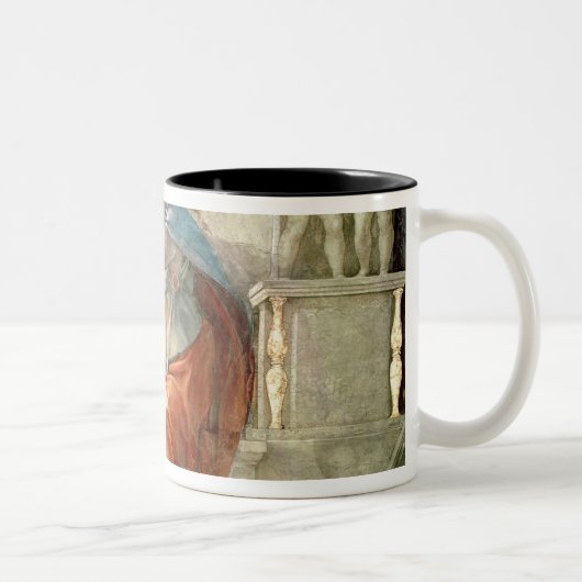 Sistine Kapellen-Decke: Delphic Sibyl Zweifarbige Tasse (Rechts)