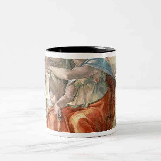 Sistine Kapellen-Decke: Delphic Sibyl Zweifarbige Tasse (Mittel)