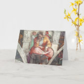 Sistine Kapellen-Decke: Der Prophet Jeremias Karte (Gelbe Blume)