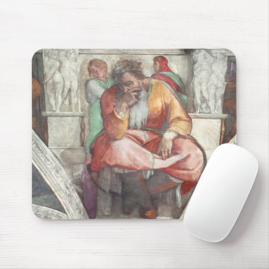 Sistine Kapellen-Decke: Der Prophet Jeremias Mousepad (Mit Mouse)