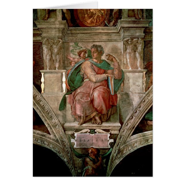 Sistine Kapellen-Decke: Der Prophet Jesaja (Vorne)