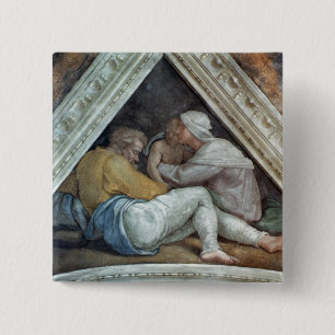 Sistine Kapellen-Decke: Die Vorfahren von Christus Button