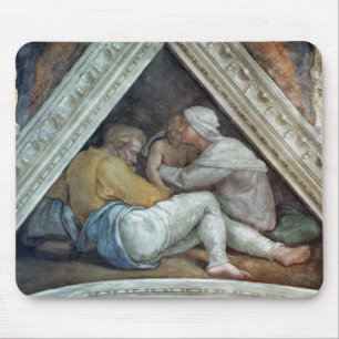 Sistine Kapellen-Decke: Die Vorfahren von Christus Mousepad