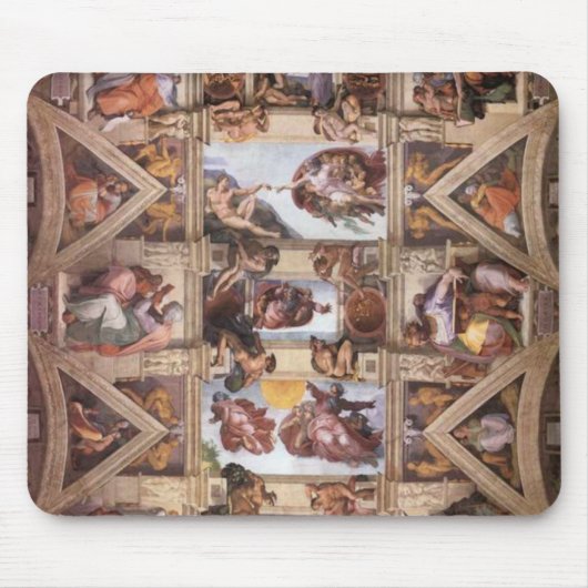 Sistine Kapellen-Decke Mousepad (Vorne)