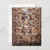 Sistine Kapellen-Decke Postkarte (Vorne/Hinten)