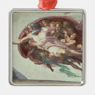 Sistine Kapellen-Decke Silbernes Ornament