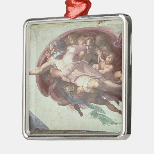 Sistine Kapellen-Decke Silbernes Ornament (Links)