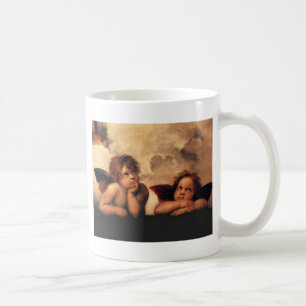 Sistine Madonna 2 Engel durch RAPHAEL Kaffeetasse