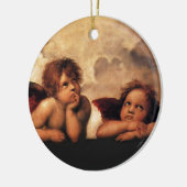 Sistine Madonna 2 Engel durch RAPHAEL Keramik Ornament (Links)
