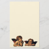 Sistine Madonna, Angeln im Detail von Raphael Sanz Briefpapier (Vorderseite)