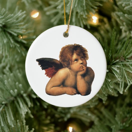 Sistine Madonna, Angels Detail: Raphael Sanzio Keramikornament (Baum)
