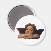 Sistine Madonna, Angels Detail: Raphael Sanzio Magnet (Vorderseite/Rückseite)