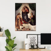 Sistine Madonna Canvas Poster (Heimbüro)