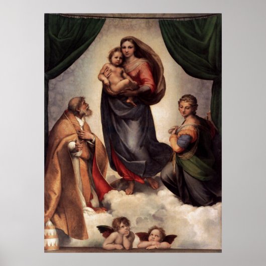 Sistine Madonna Canvas Poster (Vorne)