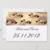 Sistine Madonna Cherubs Raffaelo Sanzio Save The Date (Rückseite)