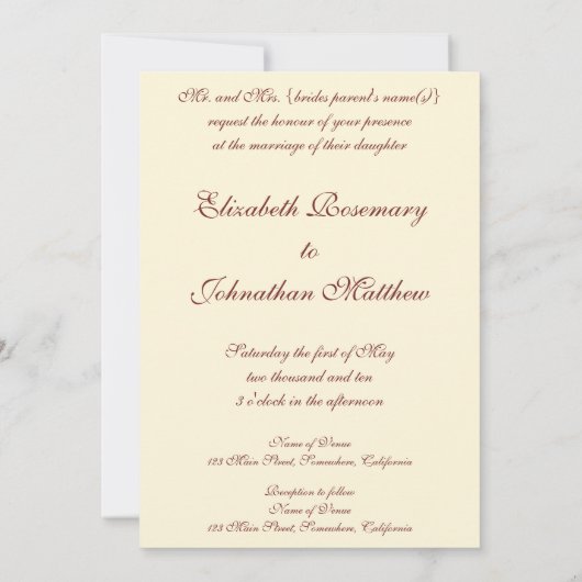 Sistine Madonna del Sasso Einladung (Rückseite)