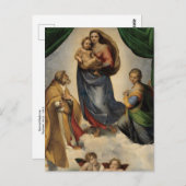 Sistine Madonna del Sasso Postkarte (Vorne/Hinten)
