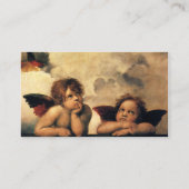Sistine Madonna del Sasso Raffaello Visitenkarte (Rückseite)