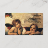 Sistine Madonna del Sasso Raffaello Visitenkarte (Rückseite)