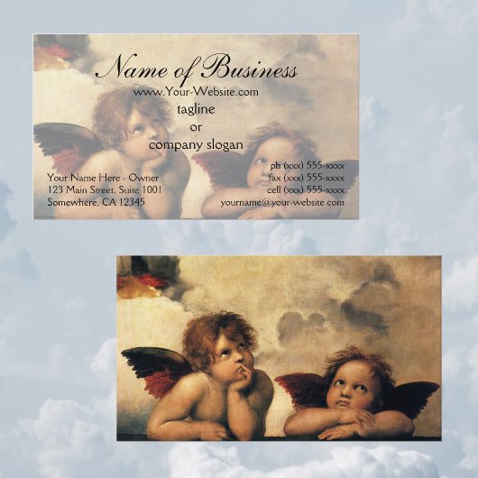 Sistine Madonna del Sasso Raffaello Visitenkarte