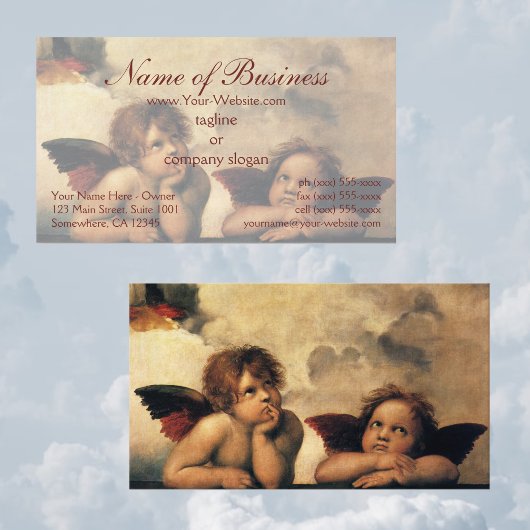 Sistine Madonna del Sasso Raffaello Visitenkarte