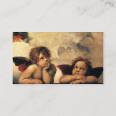 Sistine Madonna del Sasso Raffaello Visitenkarte (Rückseite)